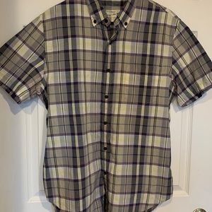 Club Monaco plaid button down shirt L Slim
